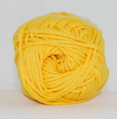 Cotton 8/8, gul, 50 g, nr. 324