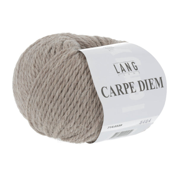 Vest i perlestrik | Strikkekit - Camel melange - 339 / L-XL