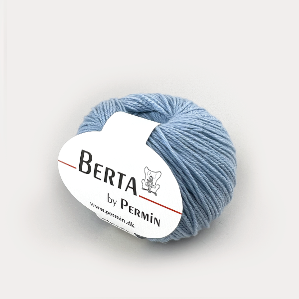 Sweater med striber i struktur | Strikkekit - Babyblå - 53 / 12 år