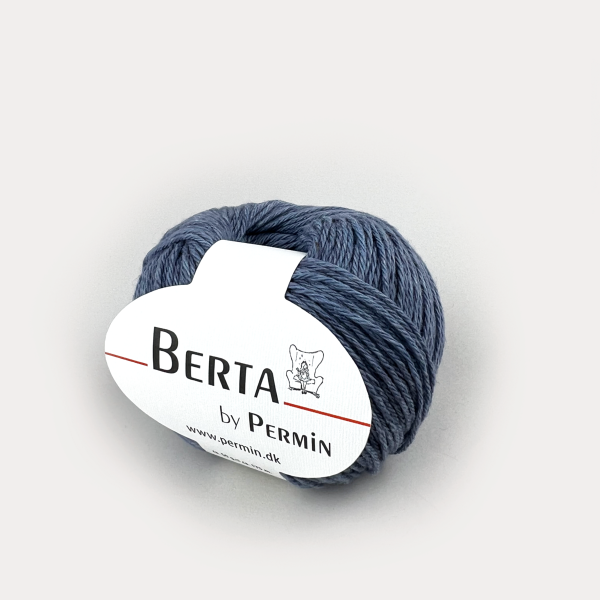 Sweater med striber i struktur | Strikkekit - Lys denim - 09 / 8 år