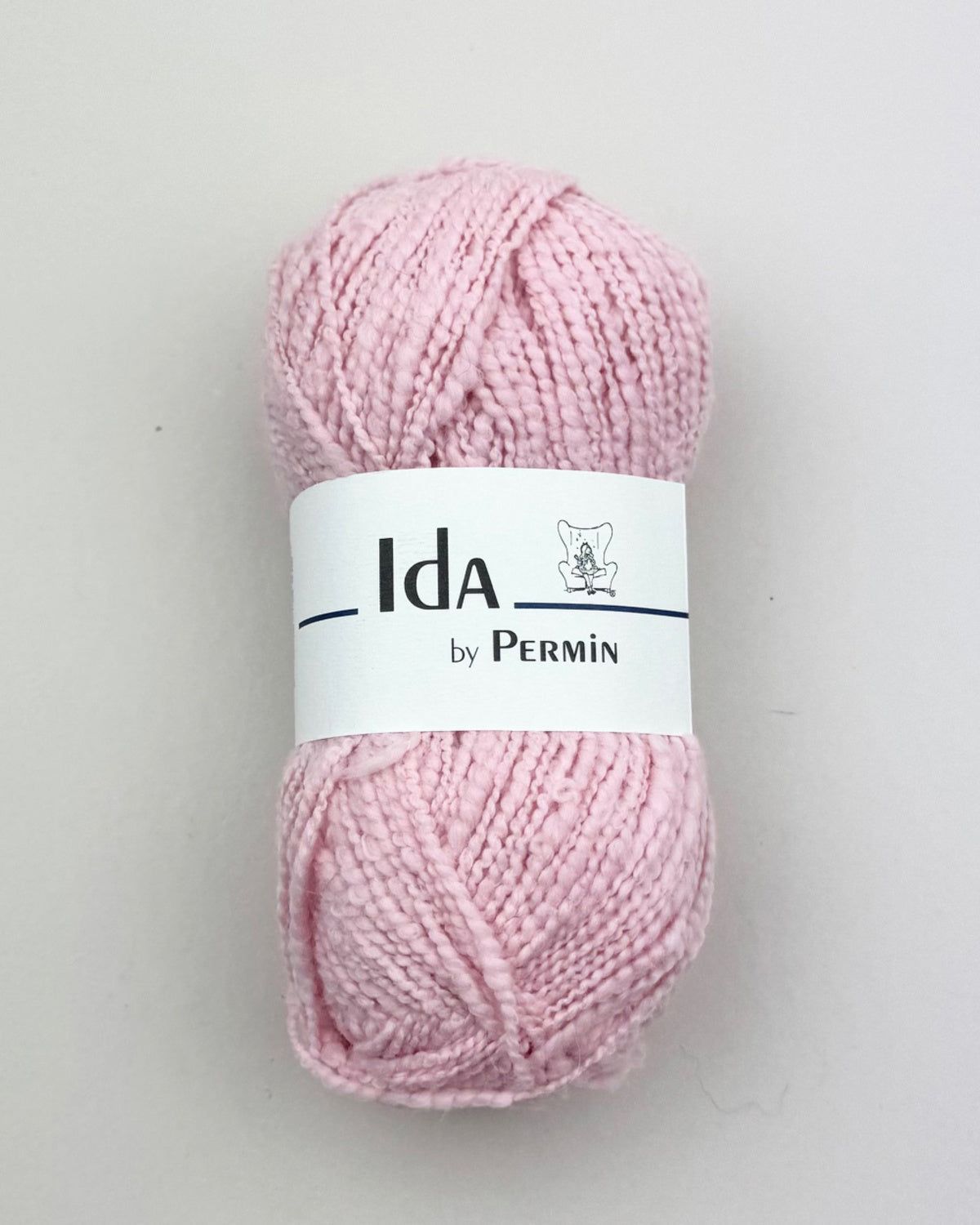 Kort trøje med I-cordkant & bindebånd strikkekit - Perlemorsrosa - 08 / S/M/L