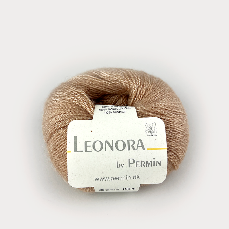 Langærmet flæsebluse | Strikkekit - Beige - 04 / L