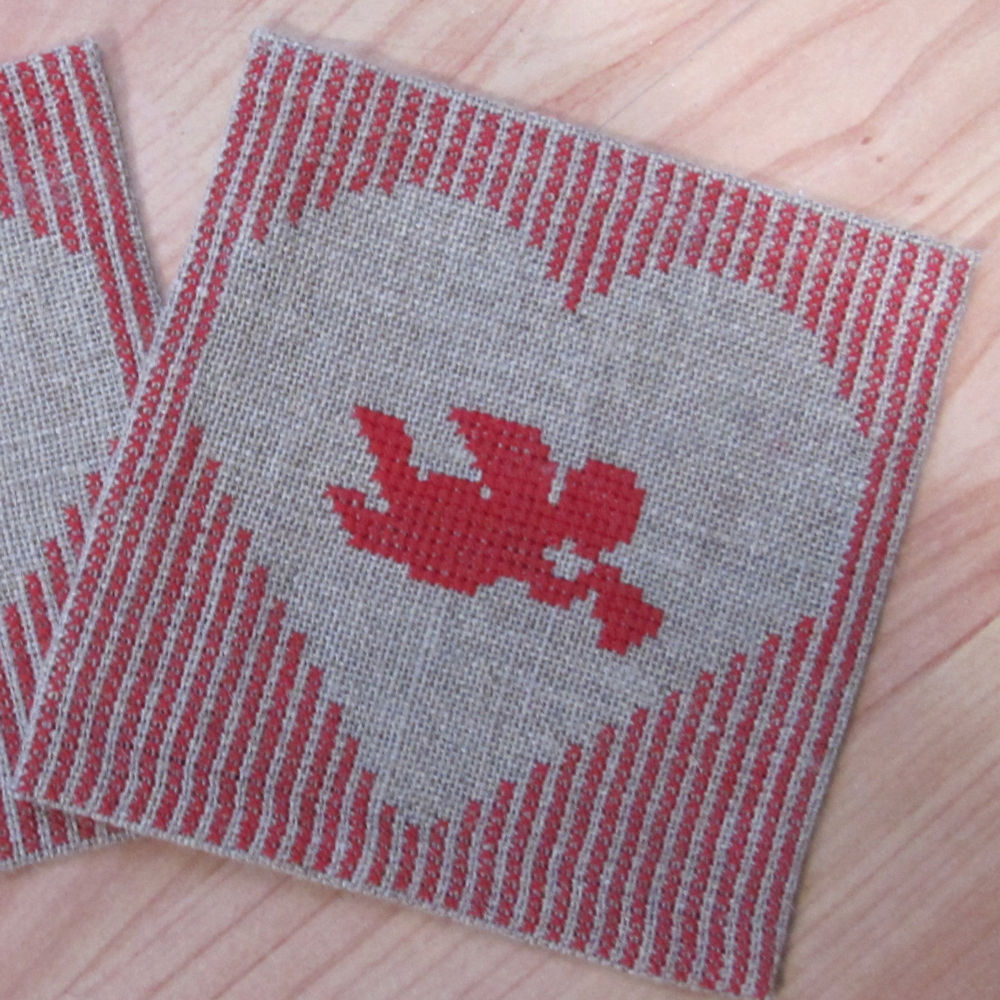 OOE Broderi - Engle - mellemlægs servietter (2 stk.)