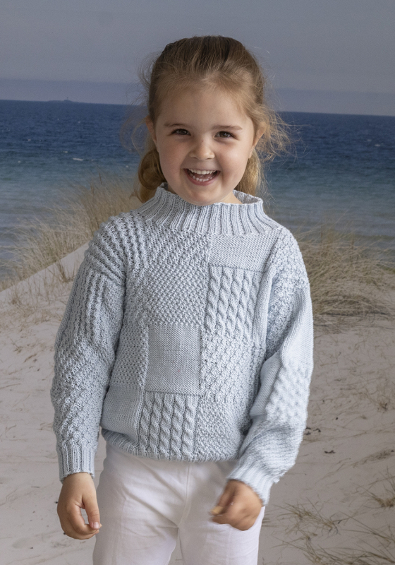 "Selje" genser - Viking Design 2613-6D Kit - 2-12 År - Viking Bambino, fra Viking