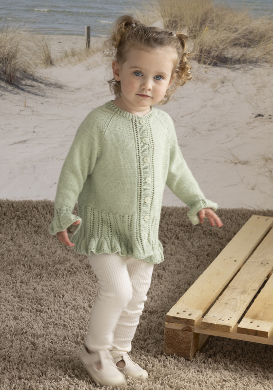 "Yndig" Cardigan - Viking Design 2613-1A Kit - 2-12 År - Viking Bambino, fra Viking