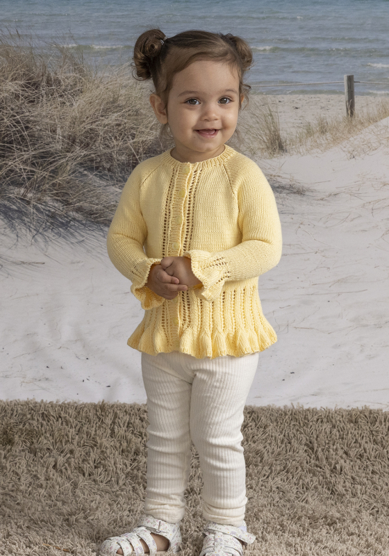 "Yndig" Cardigan - Viking Design 2613-1B Kit - 2-12 År - Viking Bambino, fra Viking