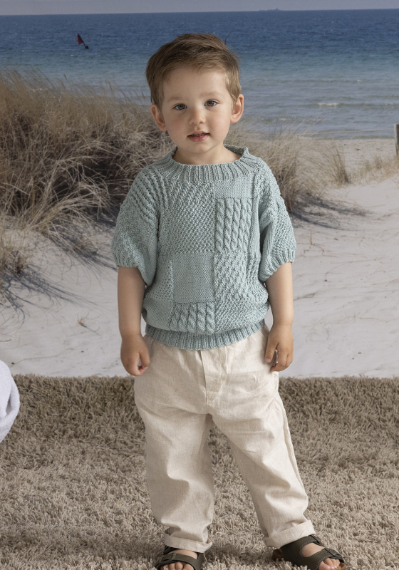 "Selje" genser - Viking Design 2613-6A Kit - 2-12 År - Viking Bambino, fra Viking