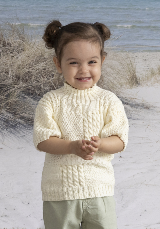 "Selje" genser - Viking Design 2613-6B Kit - 2-12 År - Viking Bambino, fra Viking