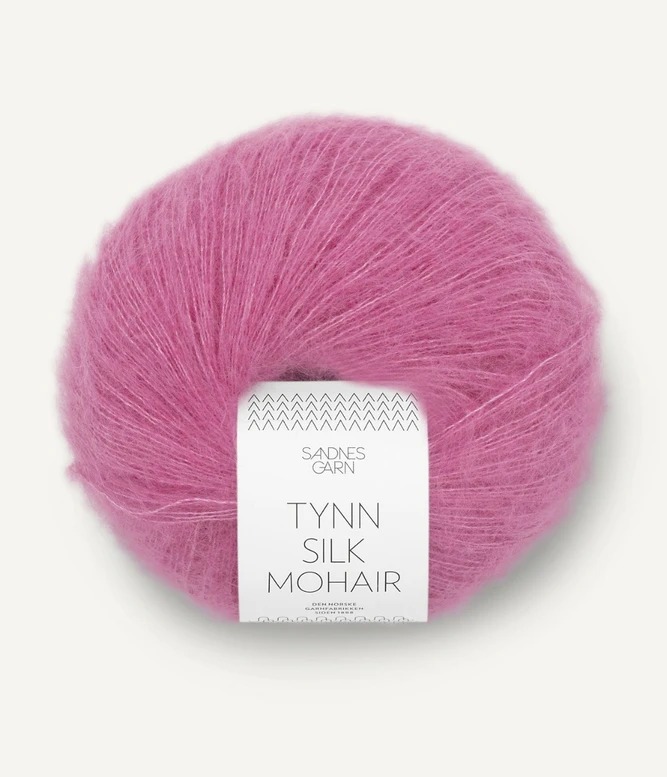 Tynn Silk Mohair Shocking Pink 4626