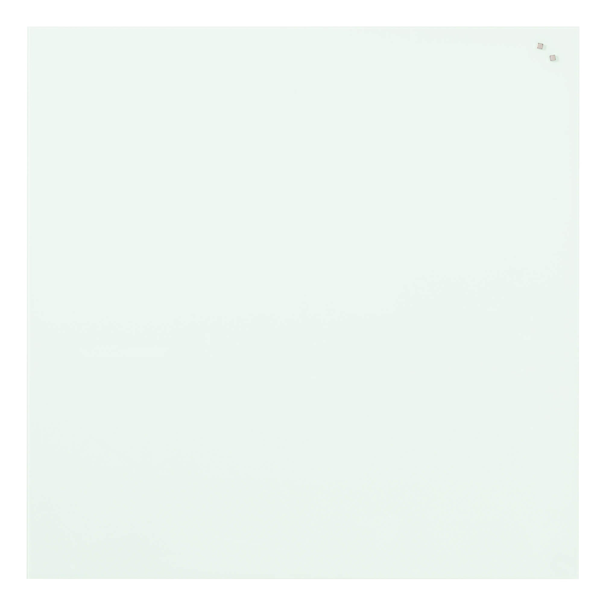 100 x 100 cm. Hvid Magnetisk Glastavle