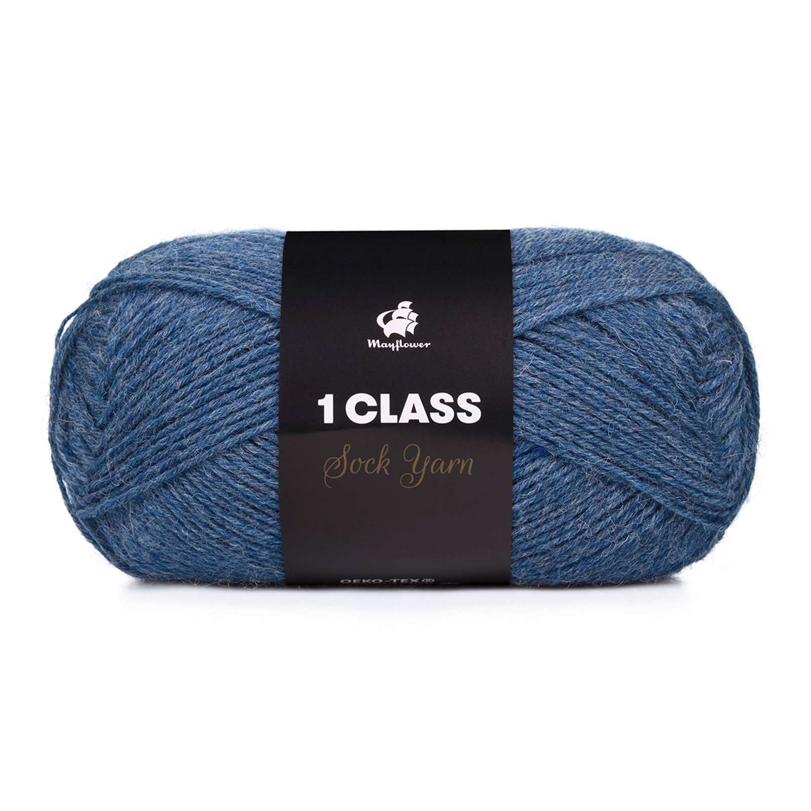 1 Class - strømpegarn - Denim melange (41)