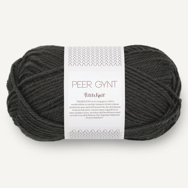 Sandnes PetiteKnit Peer Gynt Dusty noir 3891