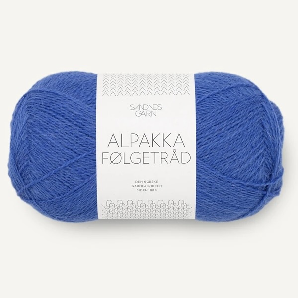 Alpakka Følgetråd Dazzling Blue 5845
