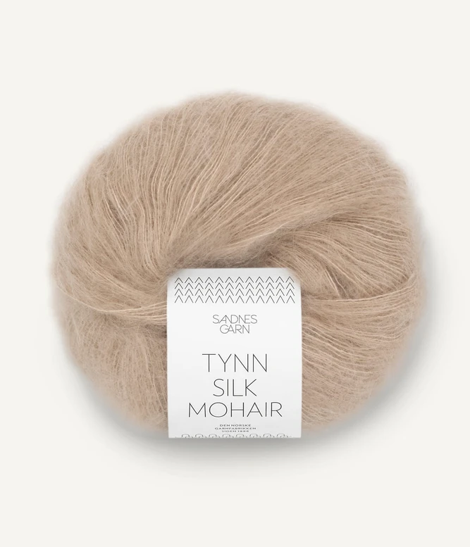 Tynn Silk Mohair Lys Beige 3021