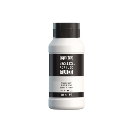 Basics fluid 118ml titanium white row 432