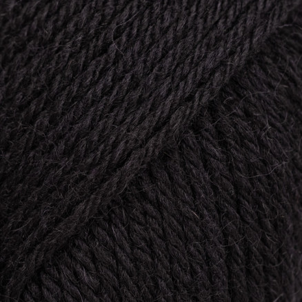 Drops Saga Garn Unicolor 02 Sort