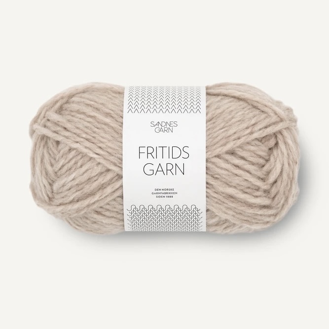 Fritidsgarn Lys Beigmelert 3021