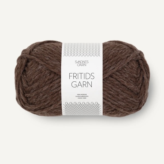 Fritidsgarn Mørk Brunmelert 4071