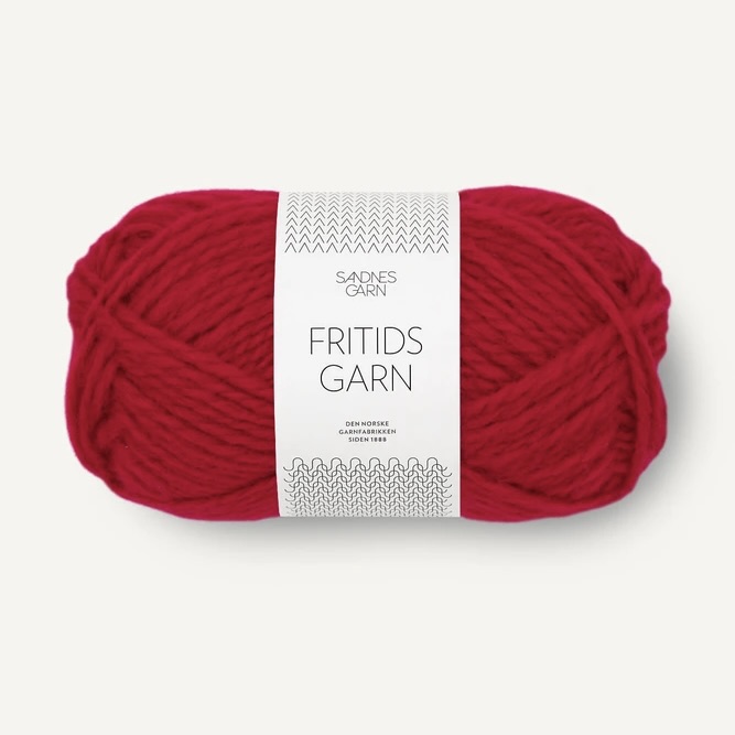 Fritidsgarn Mørk Rød 4219