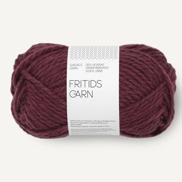 Fritidsgarn Dyp Burgunder 4372