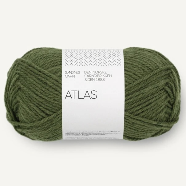 Atlas Mørk grønn melert 9072