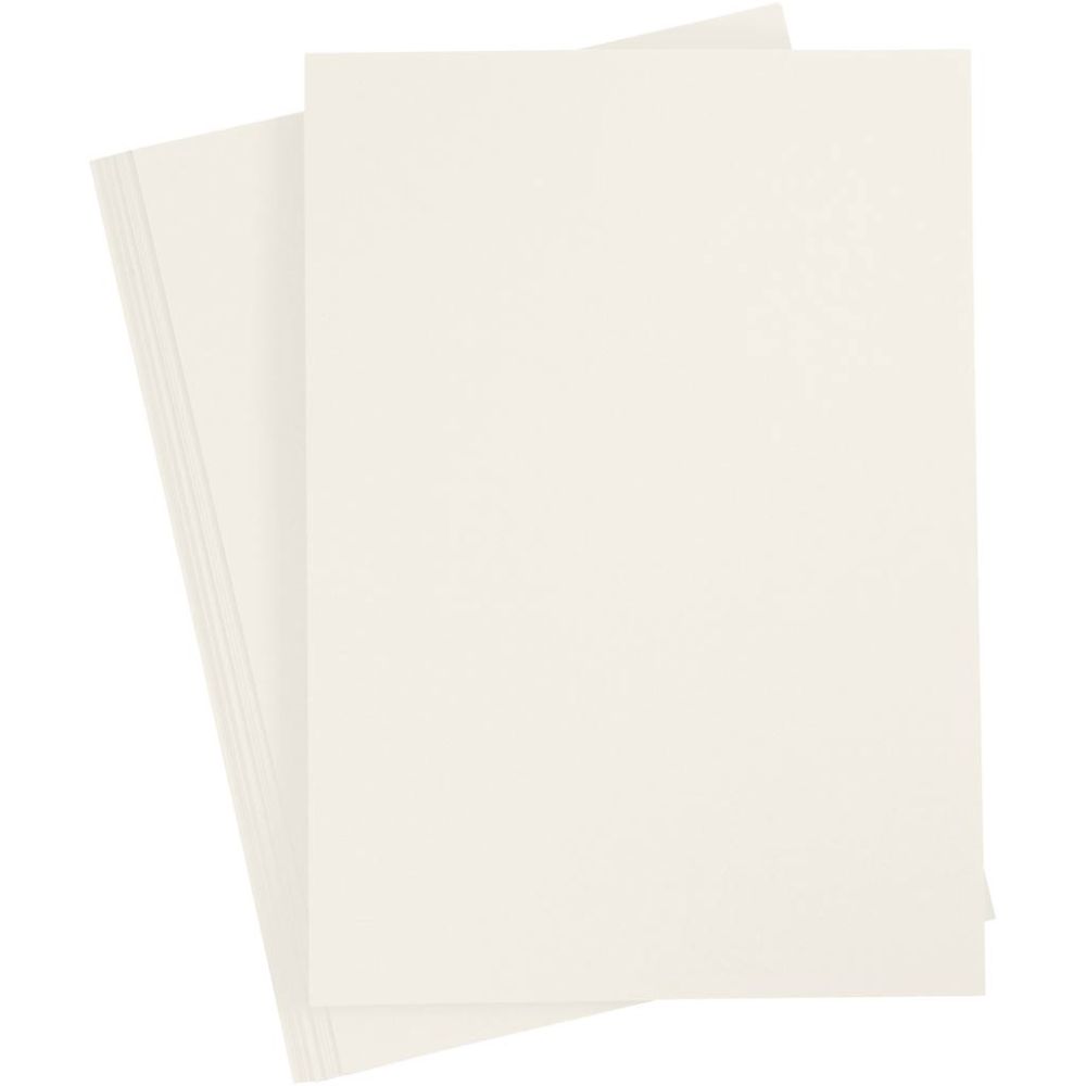 Papir, A4, 80 g, 20 ark, råhvid