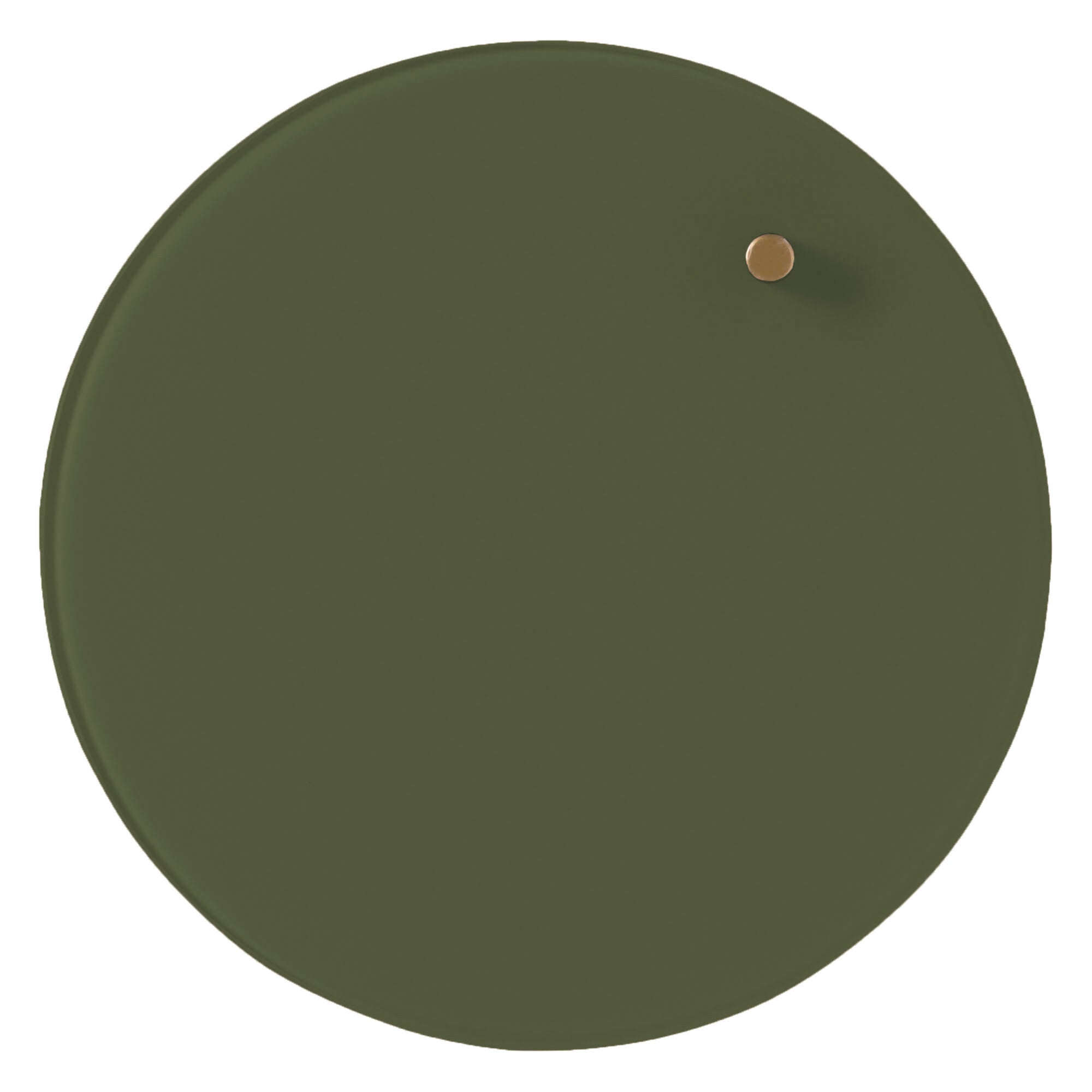 Cirkel 25 cm. Mørkegrøn Magnetisk glastavle