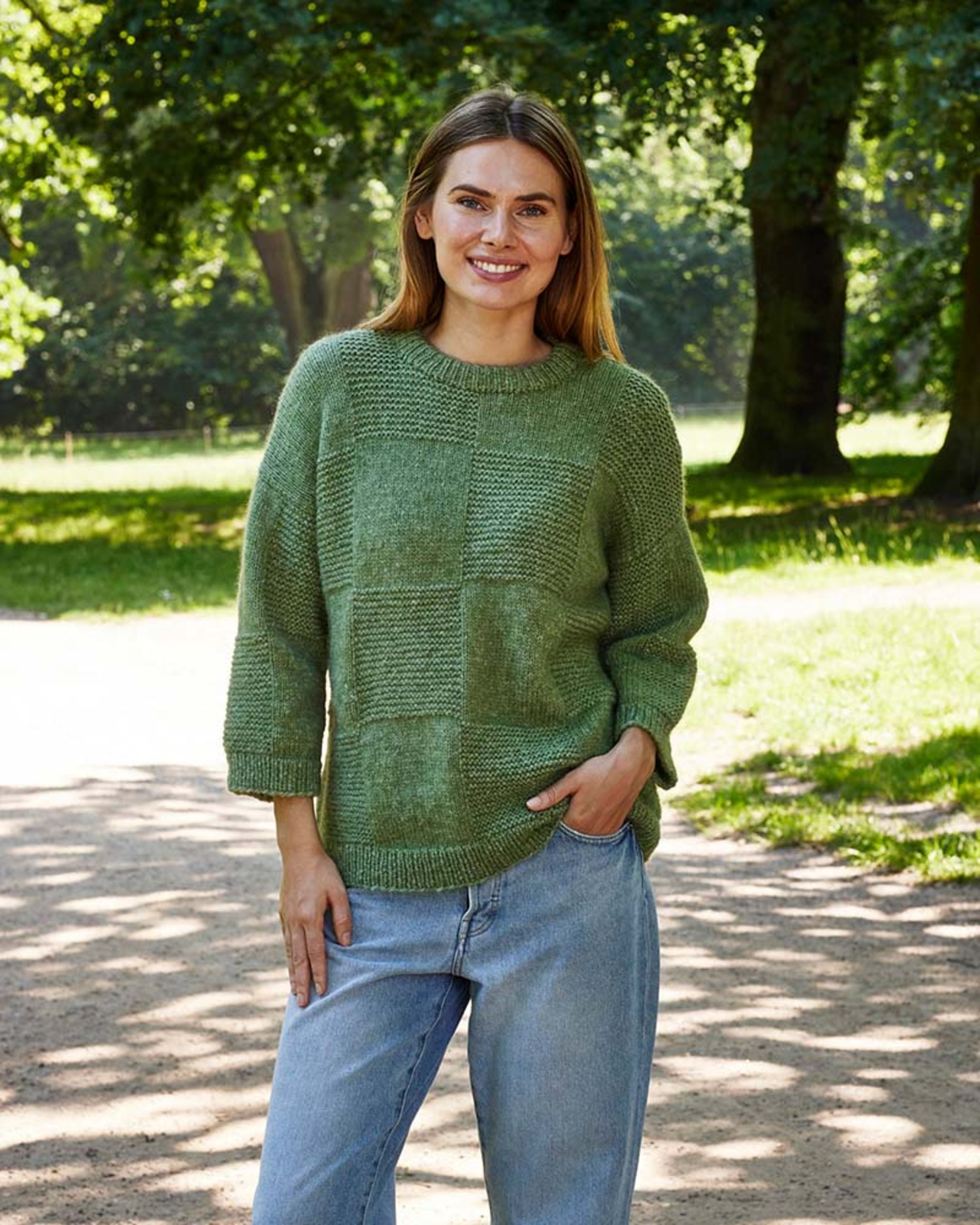Alice Sweater i felter i alpaka strikkekit S/ML/XL - 8962131 Alice Sweater i felter i alpaka strikkekit Str L/XL