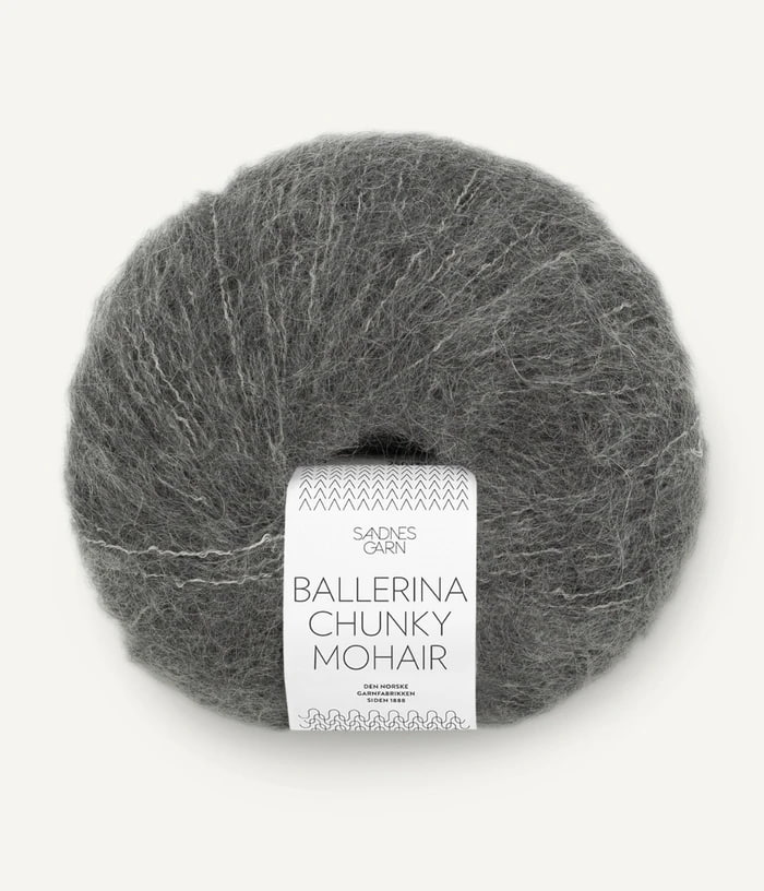 Ballerina 1053 Chunky Mohair Dark Grey Melange