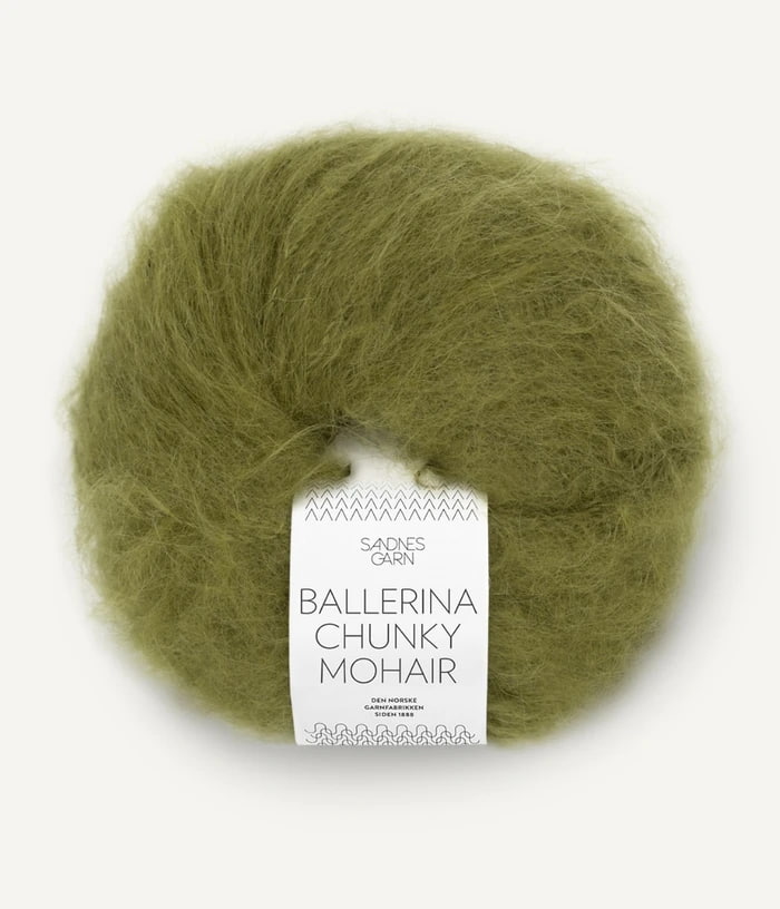 Ballerina 9563 Chunky Mohair Moss Green 9563