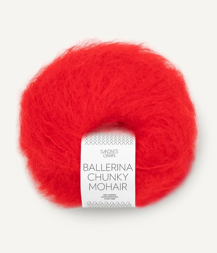 Ballerina 4018 Chunky Mohair Scarlet Red