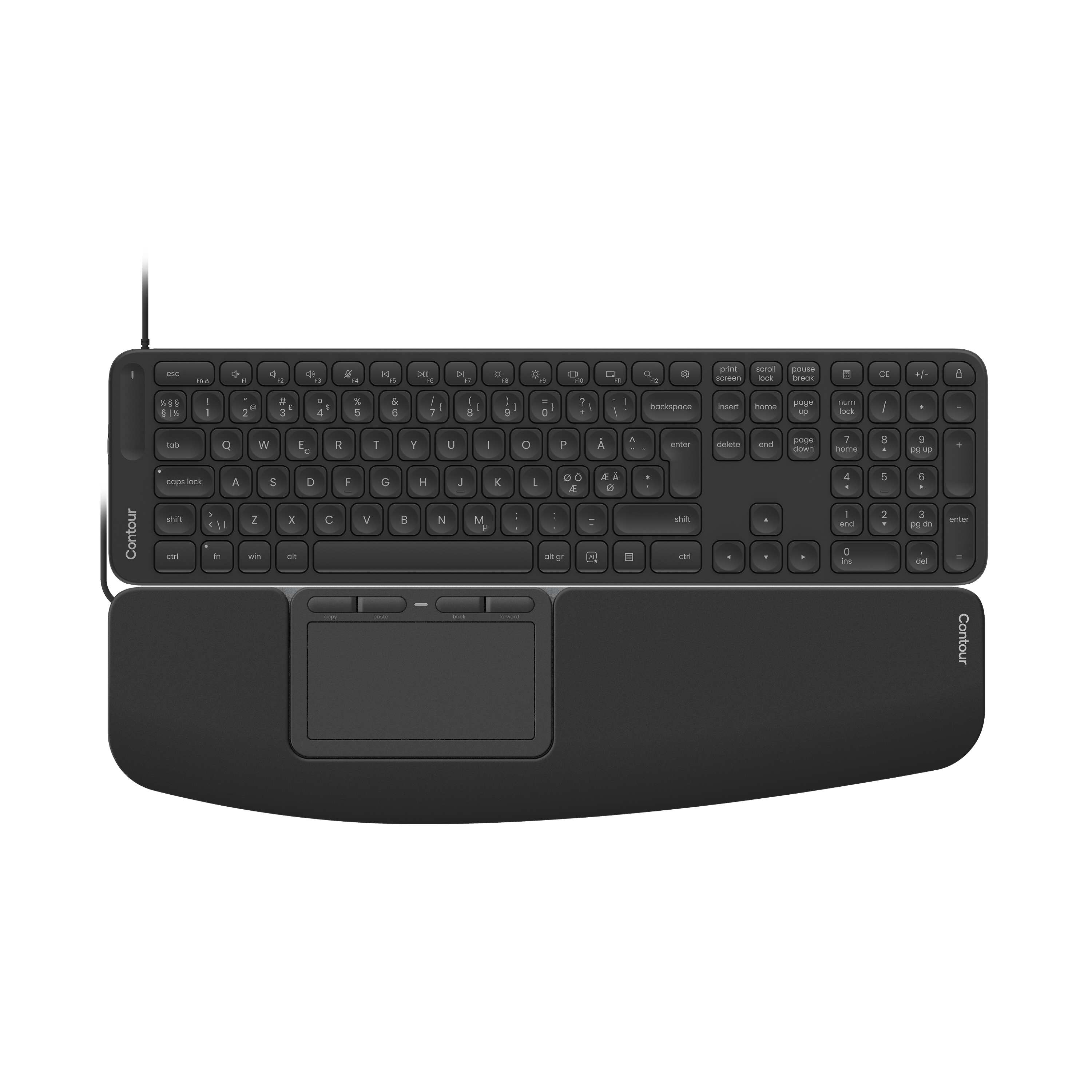 CONTOUR Touch & Balance Full-Size Keyboard, Wired (Nordic)