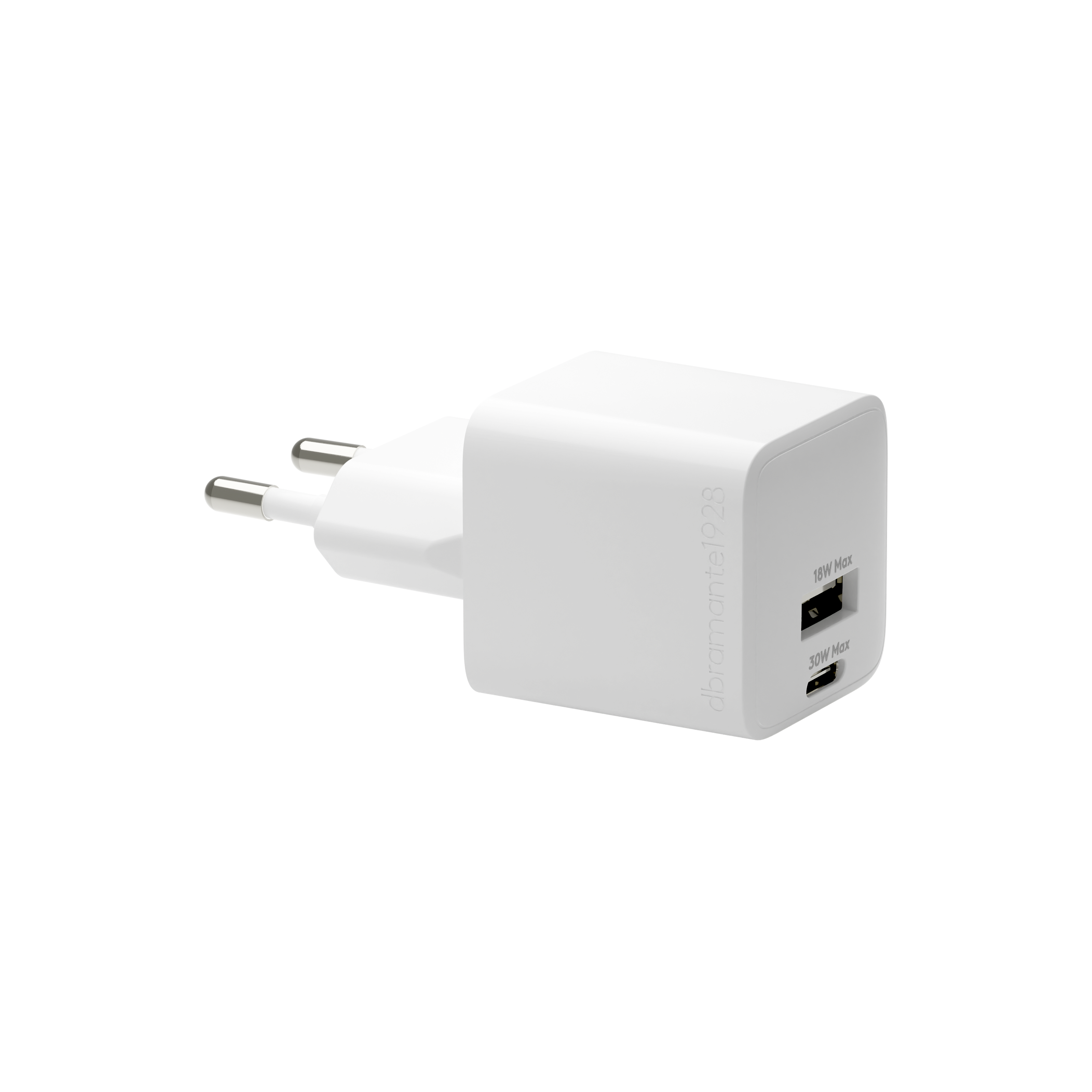 Bulk - Pro - EU W. Charger - USB-C30W+USB-A18W - White