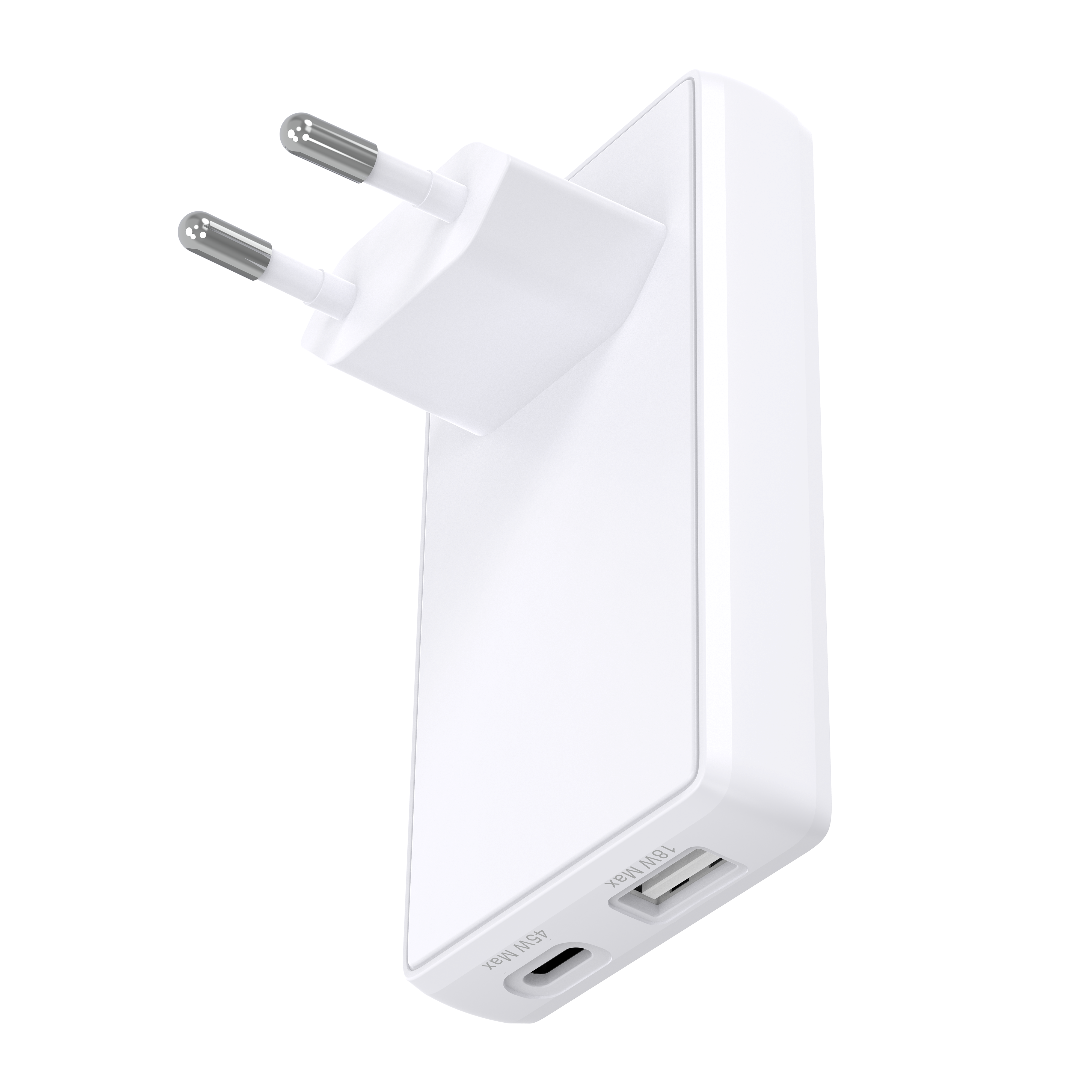 Pro - EU Slim Charger - USB-C 45W+USB-A 18W - W