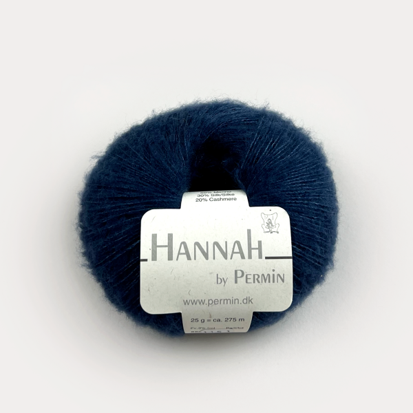 Cardigan med bindebånd og i-cord kant | Strikkekit - Navy Blue - 15 / XXL