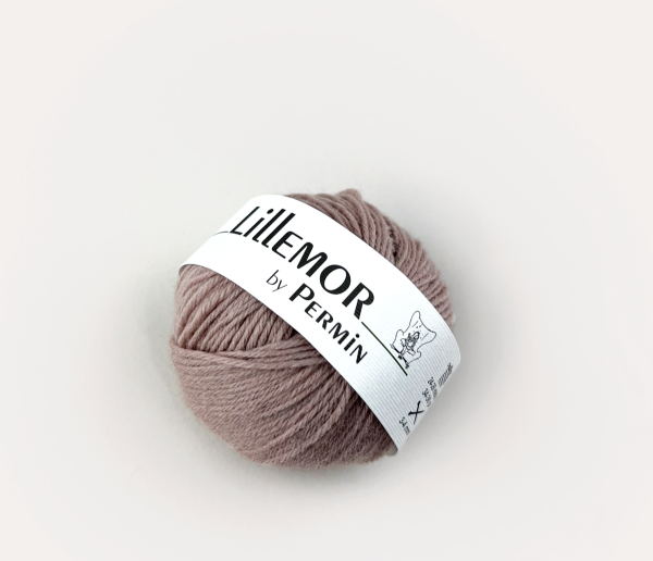 Vest med sømandsbobler | Strikkekit - Smokey pink - 14 / 6-18 mdr