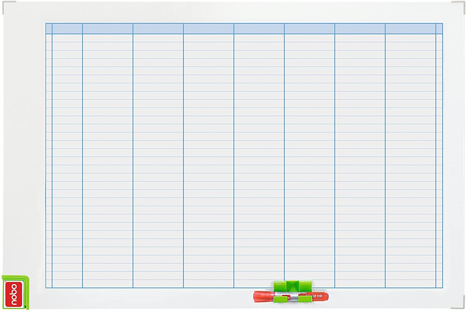 WB planlægningstavle uge magnetisk 60x90cm