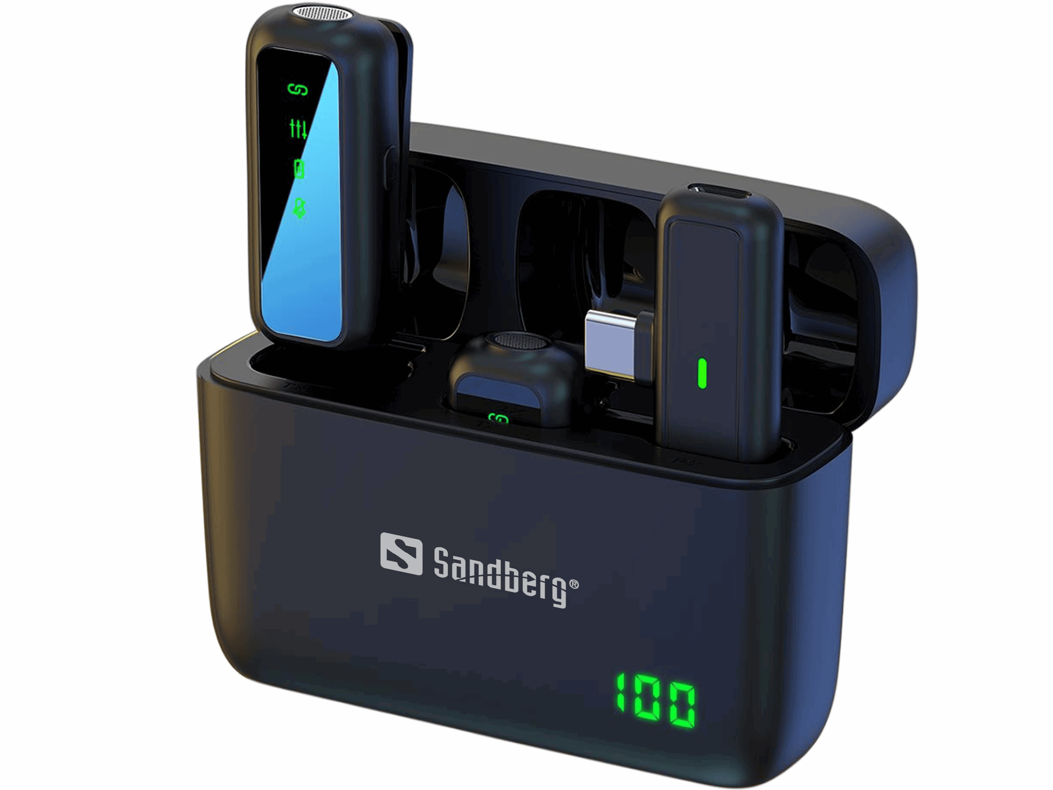 Sandberg Streamer USB-C Wireless Mic x2