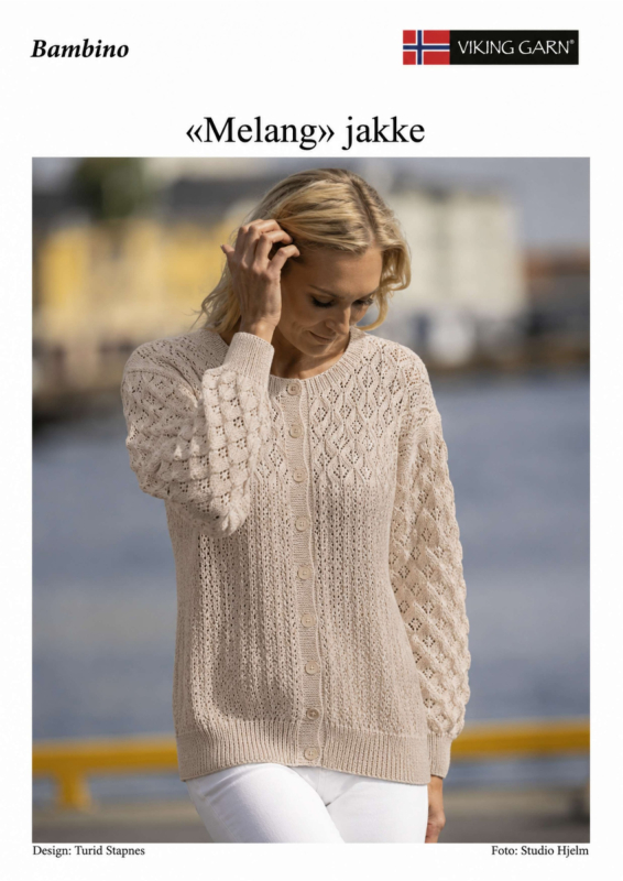 "Melang" Cardigan - Viking Design 2612-7C Kit - XS - XXL - Viking Bambino, fra Viking