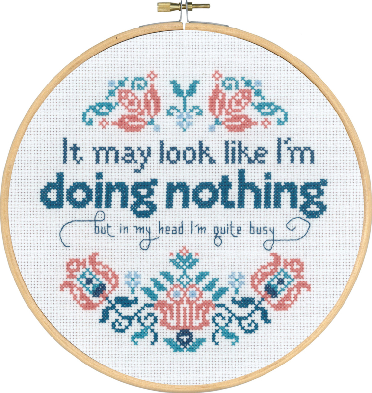 Broderi Kit - Doing Nothing
