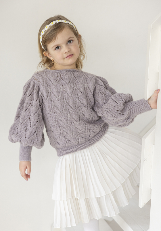 Tjørme genser - Viking Design 2607-1 Kit - 2 - 12 år - Viking Alpaca Lille Storm, fra Viking
