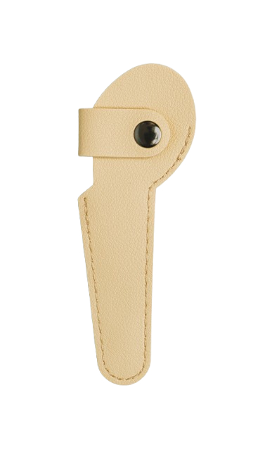 Sakseetui Beige Kunstlæder 11,5 x 4 cm
