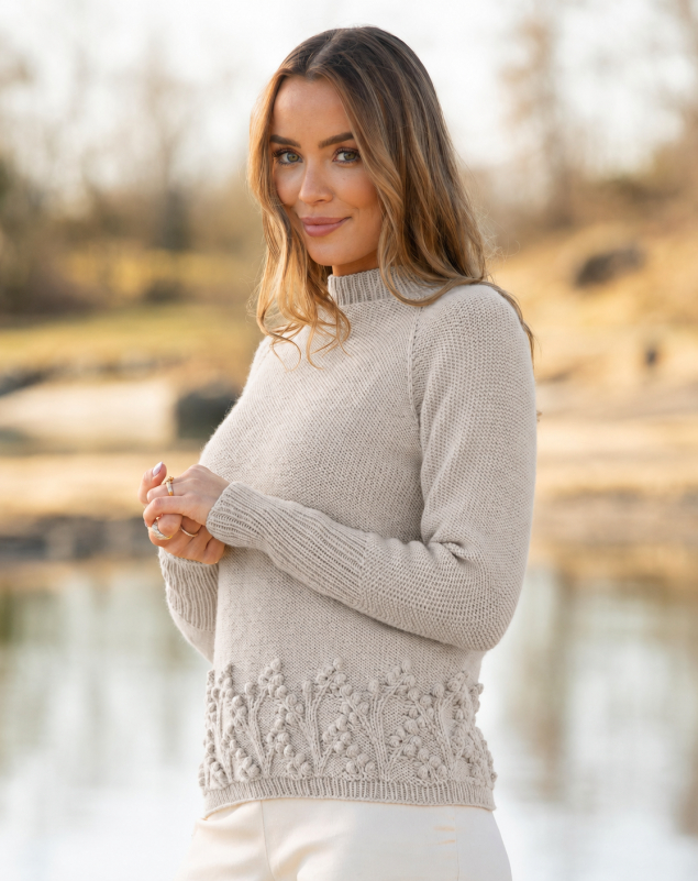 Harmoni genser - Viking Design 2220-1B Kit - XS - XXL - Viking Trend Merino, fra Viking
