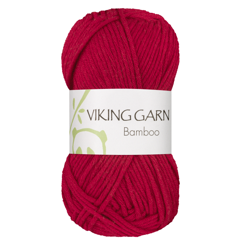 Viking Bamboo - 650 Rød, Bambusgarn/Bomuld, fra Viking