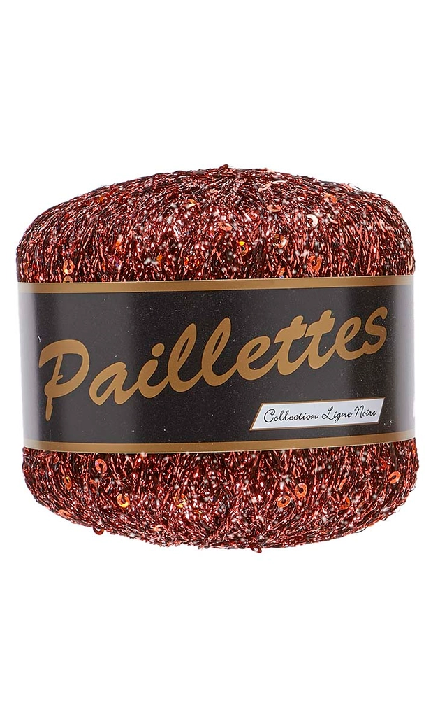 Paillettes, mørk kobber, 25 g, nr. 403