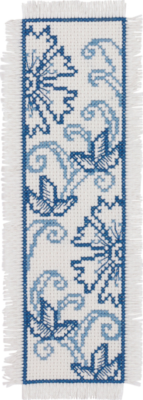 Broderi Kit - Blå Blomst